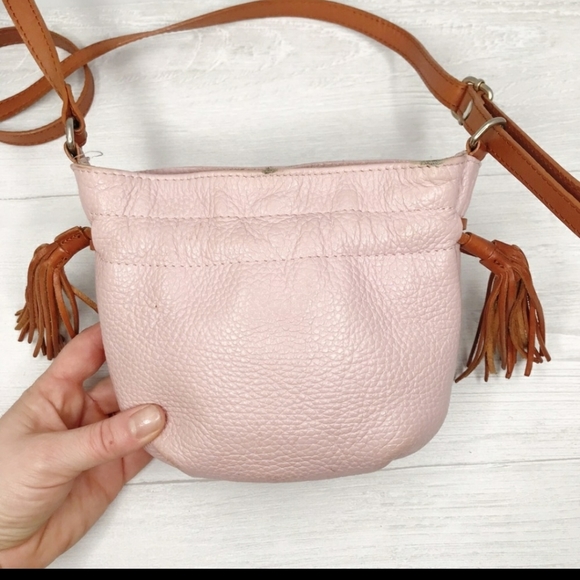 Valentina MiniBucket Leather Tassel Crossbody - Picture 3 of 7